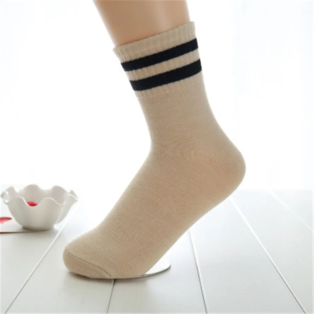 Женские милые модные носки в полоску с рисунком кота удобные дизайнерский дизайн