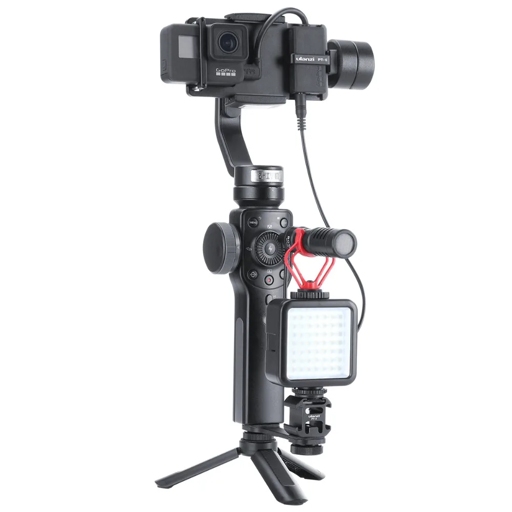 Ulanzi PT-6 Gopro мобильный телефон стабилизатор микрофон адаптер пластина для Gopro 7 6 5 телефон Gimbal Mini Mi Smooth 4 Osmo Mobile 2