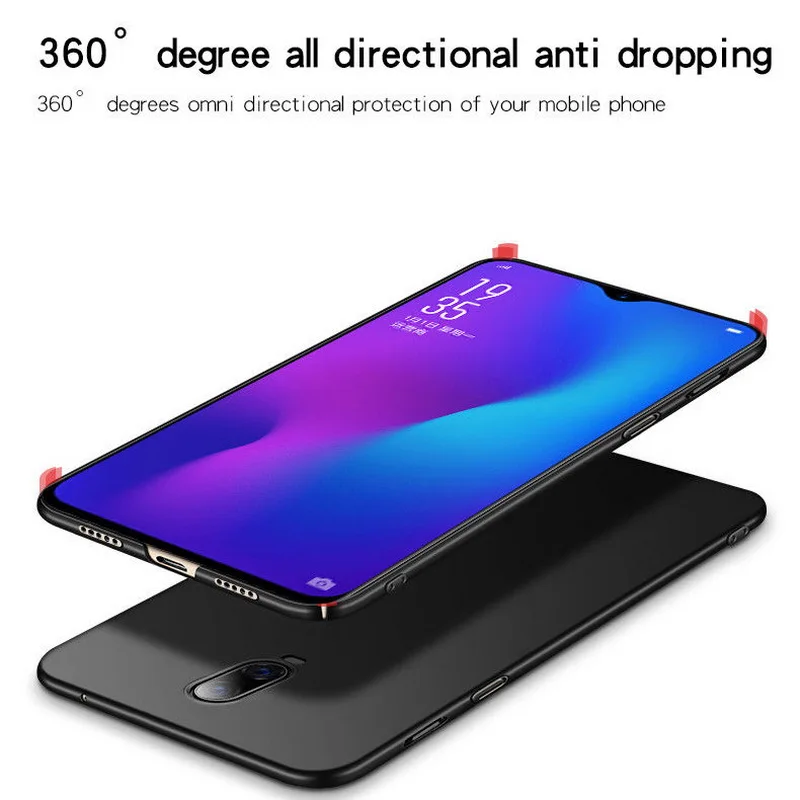 Для One Plus 6T 6 твердый PC Пластиковый Чехол Ультра тонкий сдержанный матовый чехол