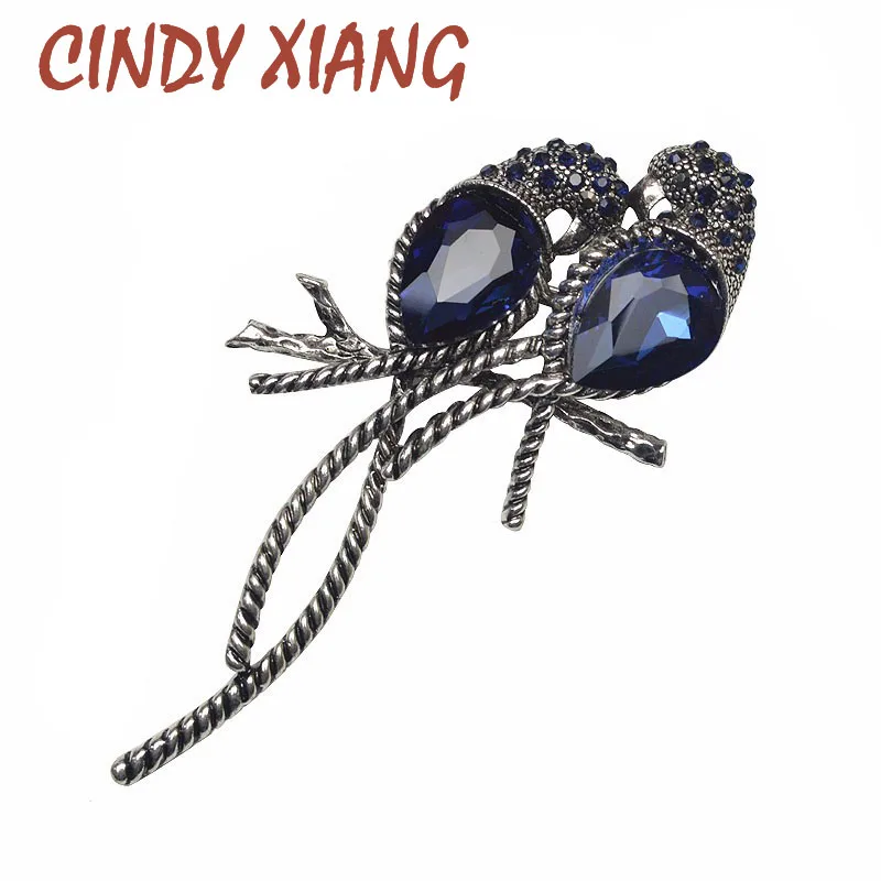 Женские броши CINDY XIANG из цинкового сплава с серебряным покрытием в виде животных