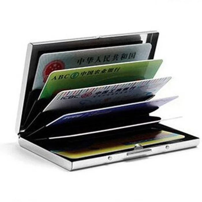 1 шт. тонкий Анти сканирующий кредитный держатель для карт Rfid Блокировка мини