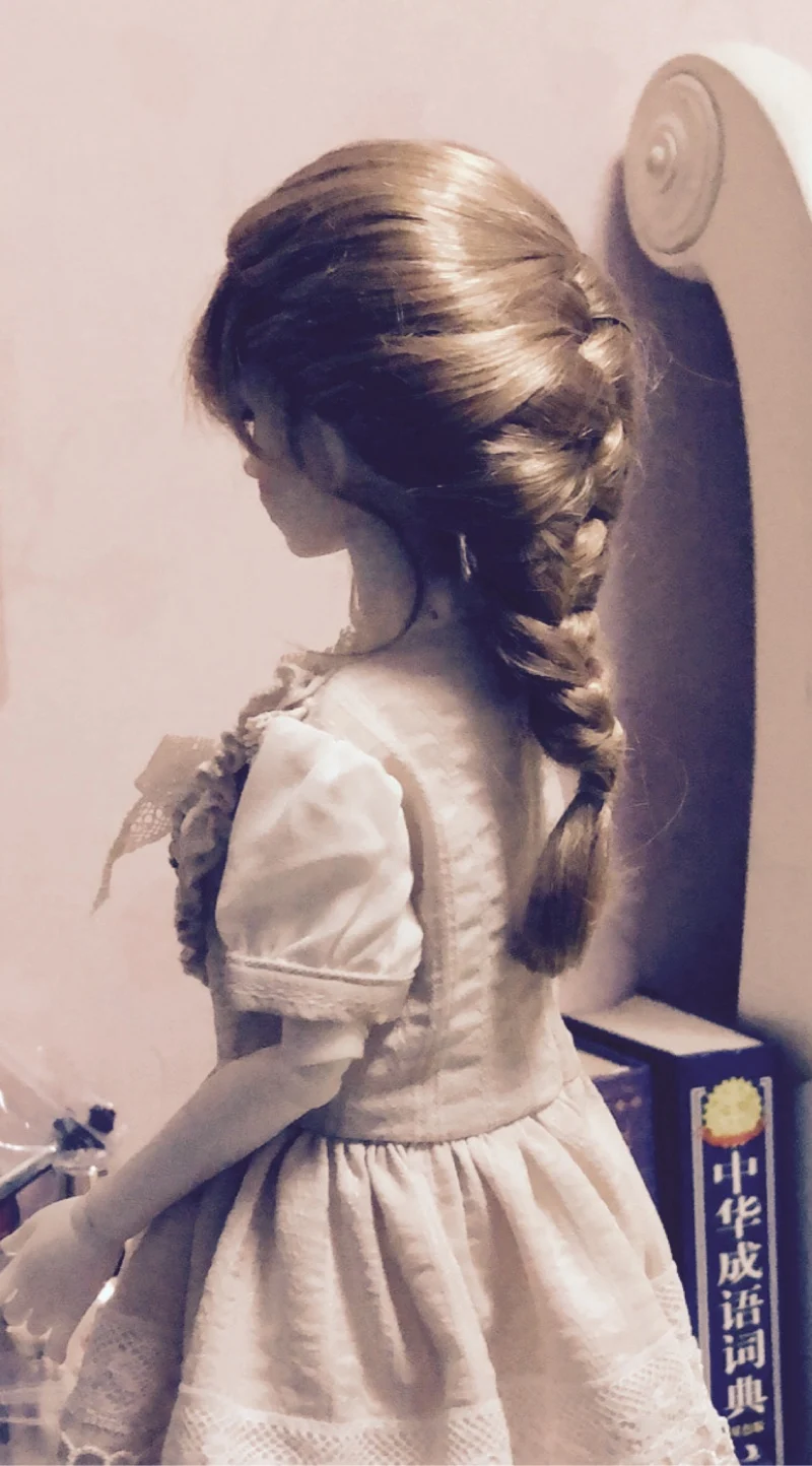 D01-P440 детская игрушка ручной работы 1/6 1/4 1/3 аксессуары для кукол BJD/SD кукольный парик витой винтажный Плетеный волос 1 шт