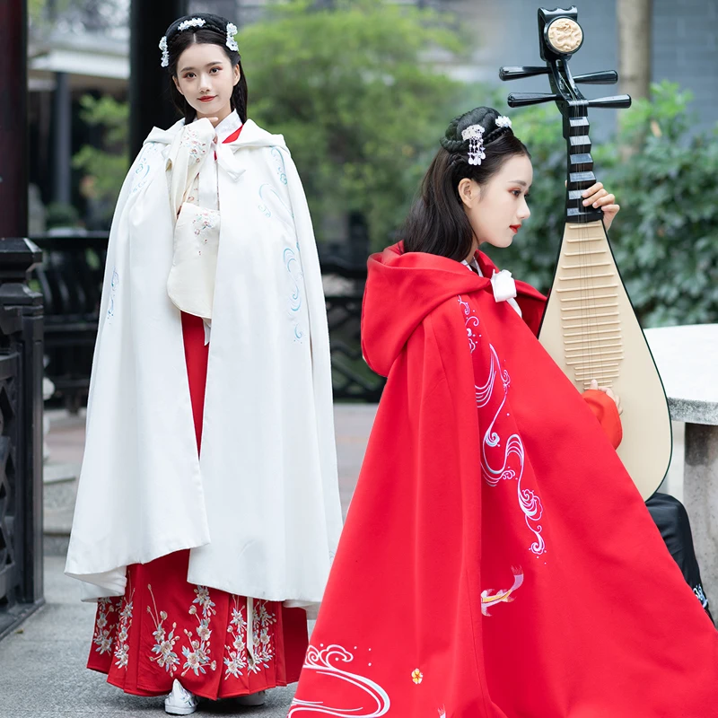 Женская/Женская осенне зимняя накидка Hanfu в китайском стиле 3 цвета китайское