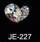 JE227-10pcs 10 шт./лот, прозрачные Блестящие Стразы для ногтей, Хрустальные стеклянные камни, сделай сам, стразы, инструмент для маникюра, украшения для ногтей, 3D подвеска, ювелирное изделие - Цвет: JE227-10pcs