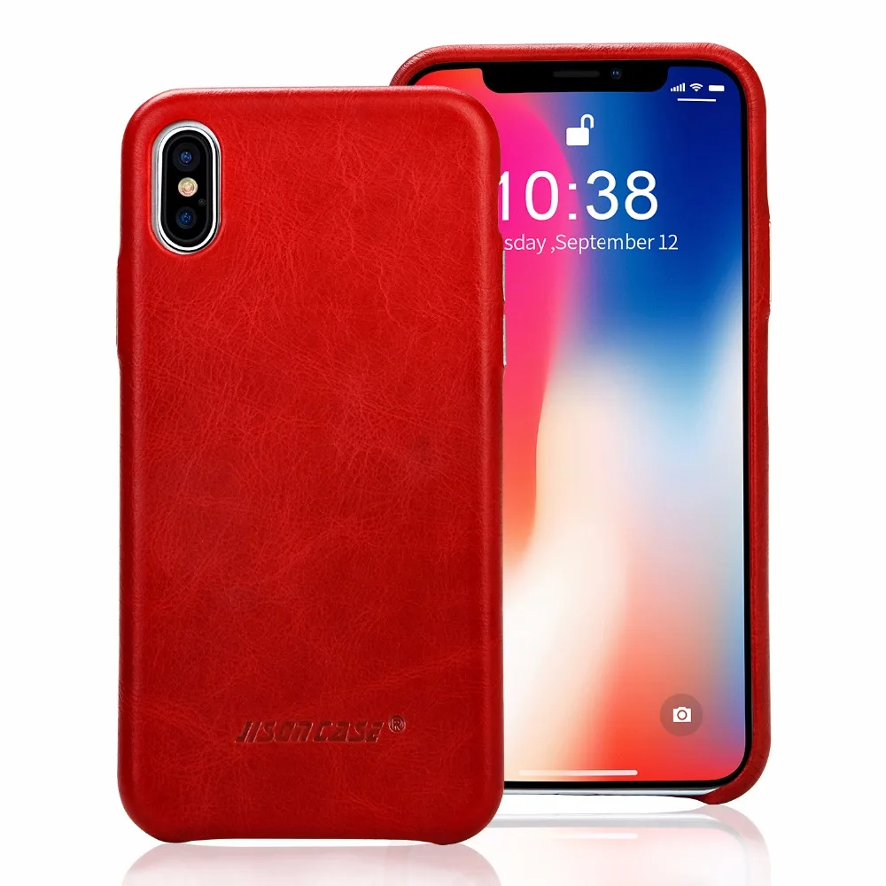Jisoncase, кожаный чехол для телефона, для iPhone XS, роскошный бренд, чехол для телефона, противоударный, ультра-тонкий, 5,8 дюймов, приталенный Чехол s, новинка