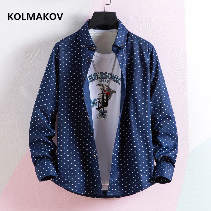 

2020 autumn British style 100% cotton shirt Men fashion casual long sleeve shirts high quality Men's business shirts men