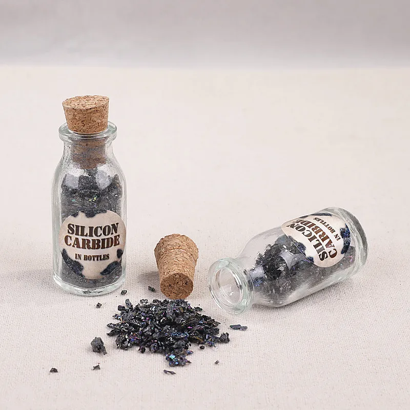 1 Bottle Of Coal Crystal Gravel Specimen Decoration Natural Mineral Stone | Дом и сад