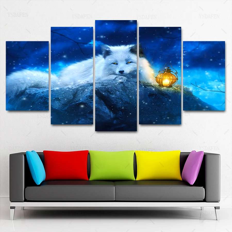 

HD print olieverf Film modulaire foto Scenery poster kind room decor woondecoratie 5 stks canvas art z460