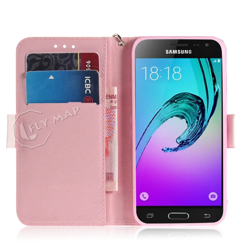 Чехол с откидной крышкой для Samsung Galaxy J3 J 3 2016 320 J320 J320H силиконовый кожаный чехол