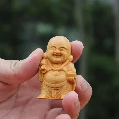 Новый продукт Taihang cypress сумка монах резьба по дереву руль | Дом и сад