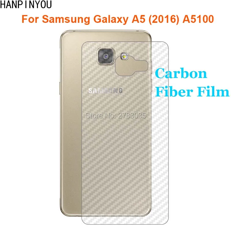 Прочная защитная задняя 3D пленка из углеродного волокна для Samsung Galaxy A5 2016 A5100 A510 5