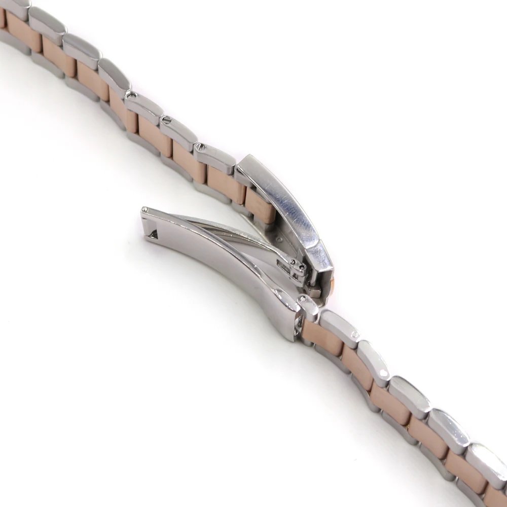 Rolamy 20mm 316L Stainless Steel Solid Curved End Screw Links Replacement Watch Band Watchband Strap Bracelet For DATEJUST