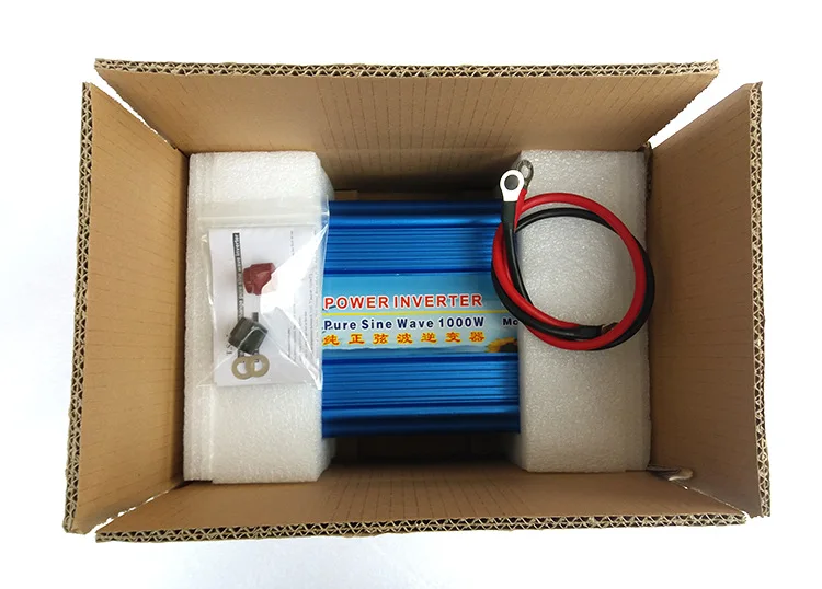 

free shipping 12v 220v 1000W digital display inverter pure sine wave
