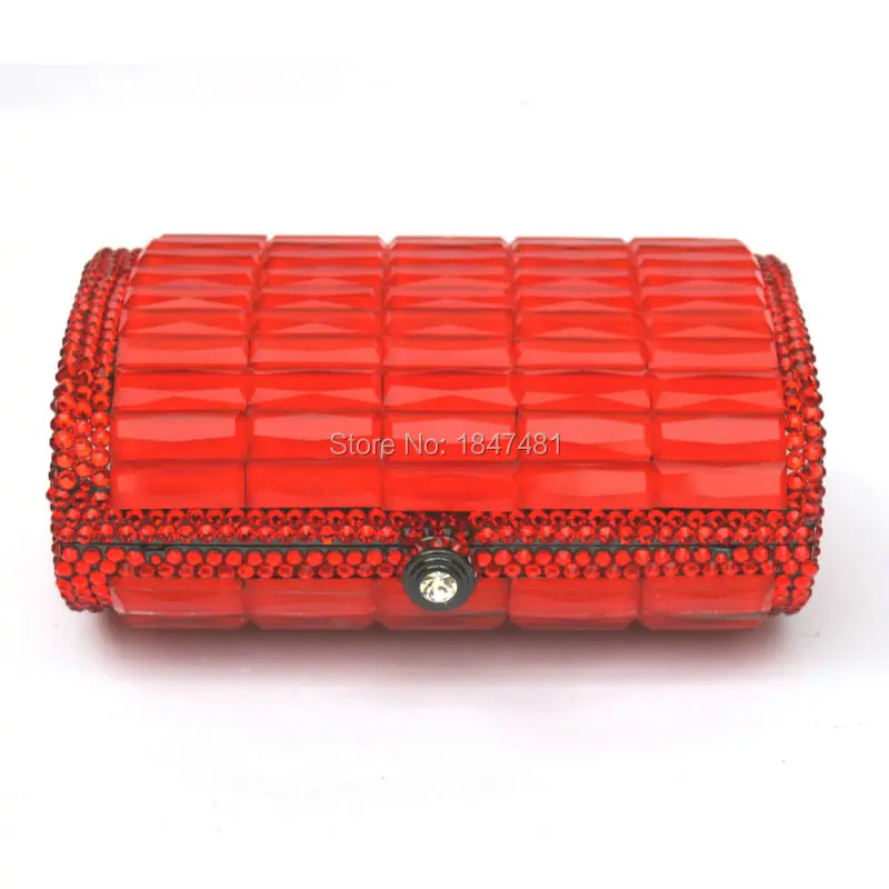 Мини-клатчи laiSC в форме коробки роскошные вечерние сумочки с кристаллами