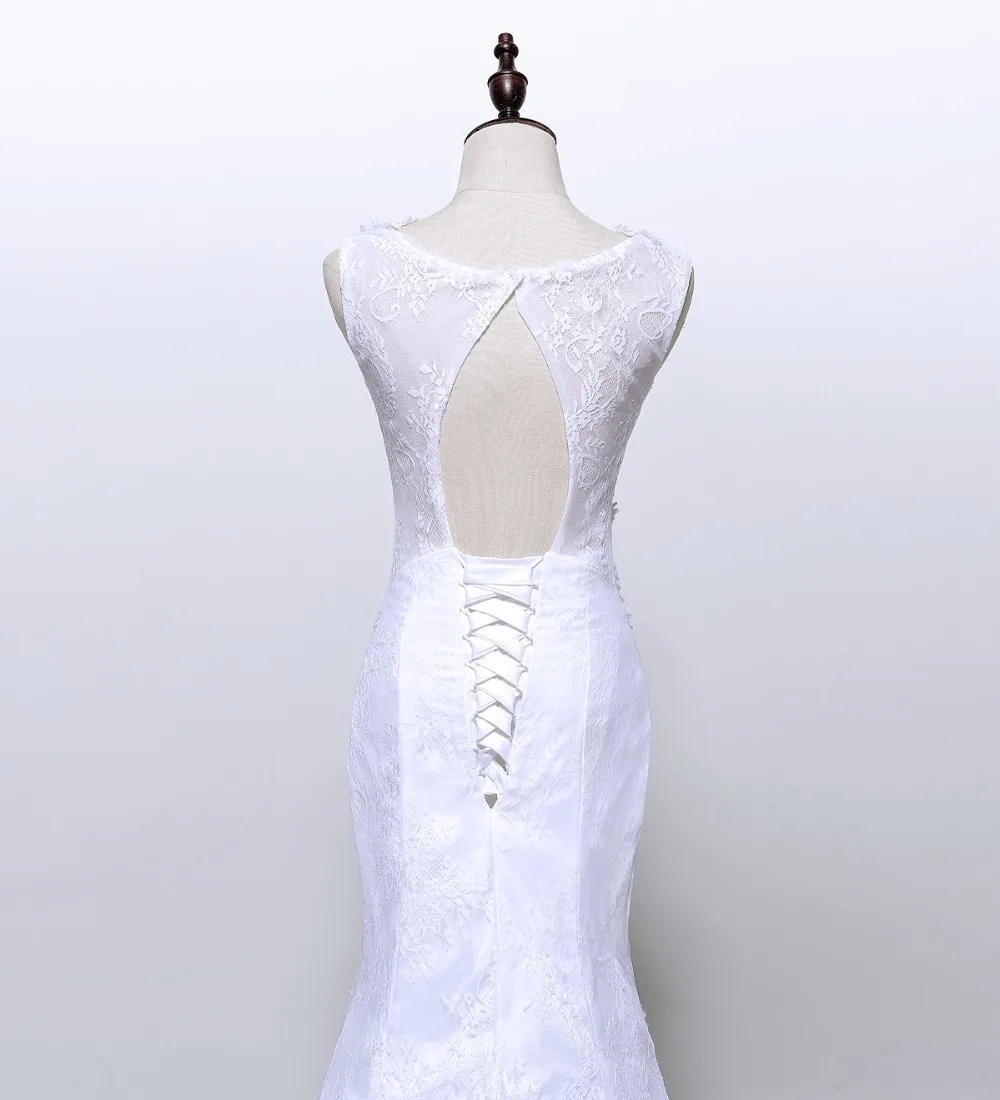 Элегантное кружевное Тюлевое свадебное платье Solovedress с V-образным вырезом без