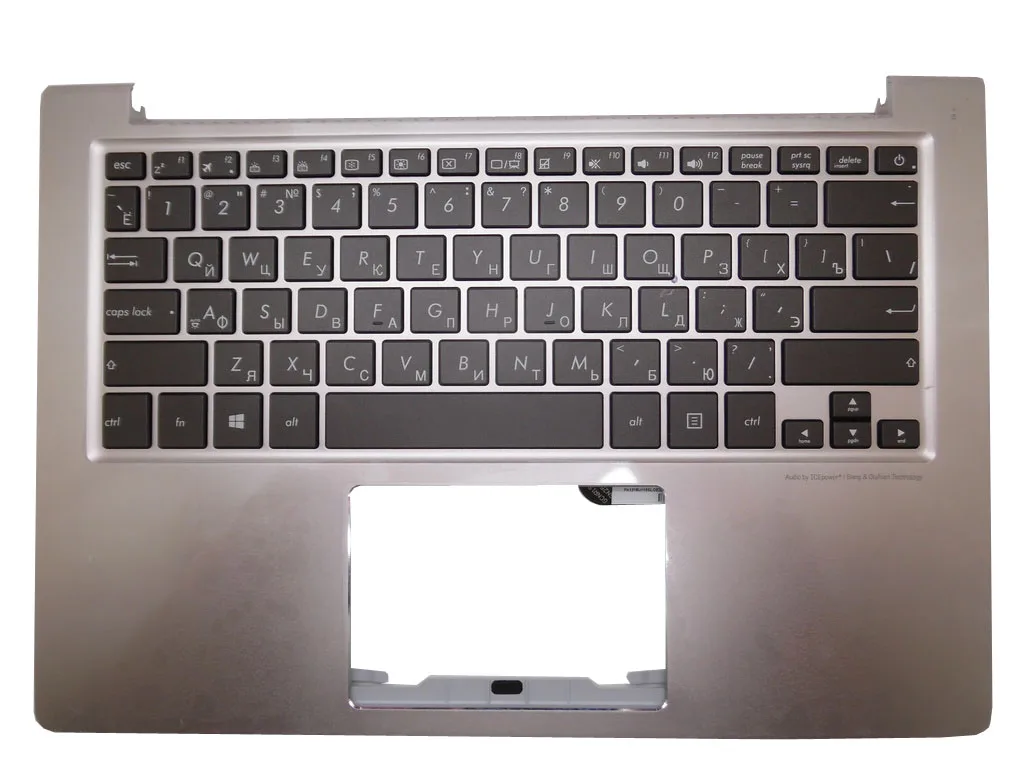 Упор для рук и клавиатура ноутбука ASUS U303 U303UA U303UB UX303 UX303L U303L UX303LN серебро (ru россия