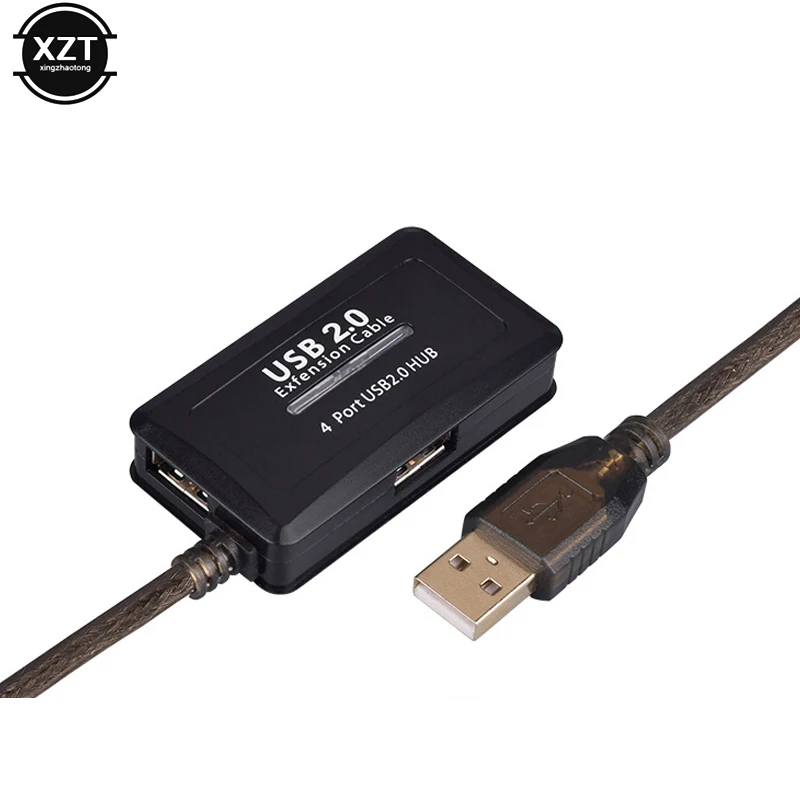 1 шт. usb2.0 кабель удлинитель 4 порта усилитель сигнала концентратора для