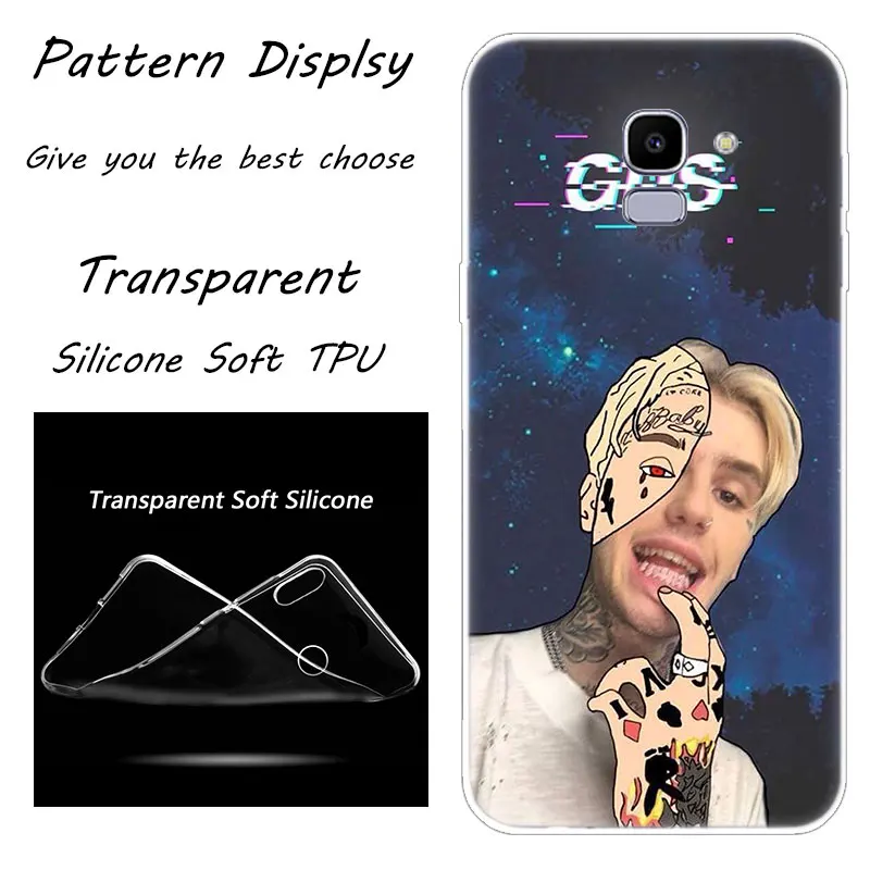 Горячая Lil открытым Rap хип силиконовый чехол для телефона для samsung Galaxy J8 J6 J4 J2 Core J5 J6 J7 Prime J3 ЕС J4 plus Мода - Цвет: 003