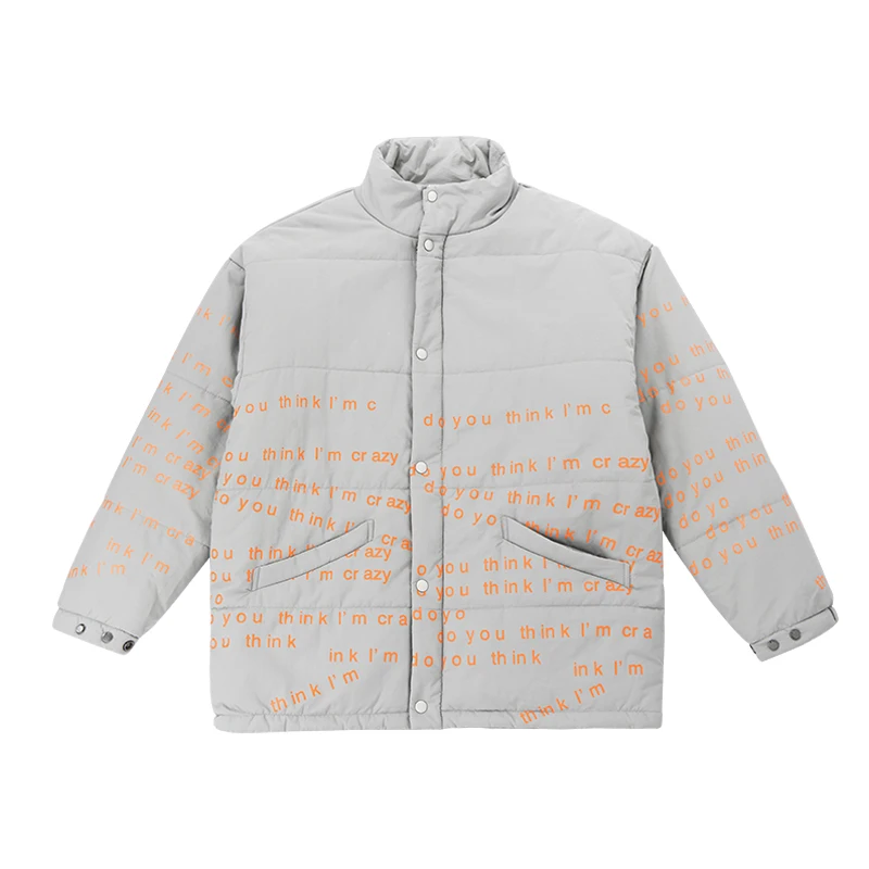 2018 теплая Модная высокая зимняя куртка европейские размеры оранжевое пальто