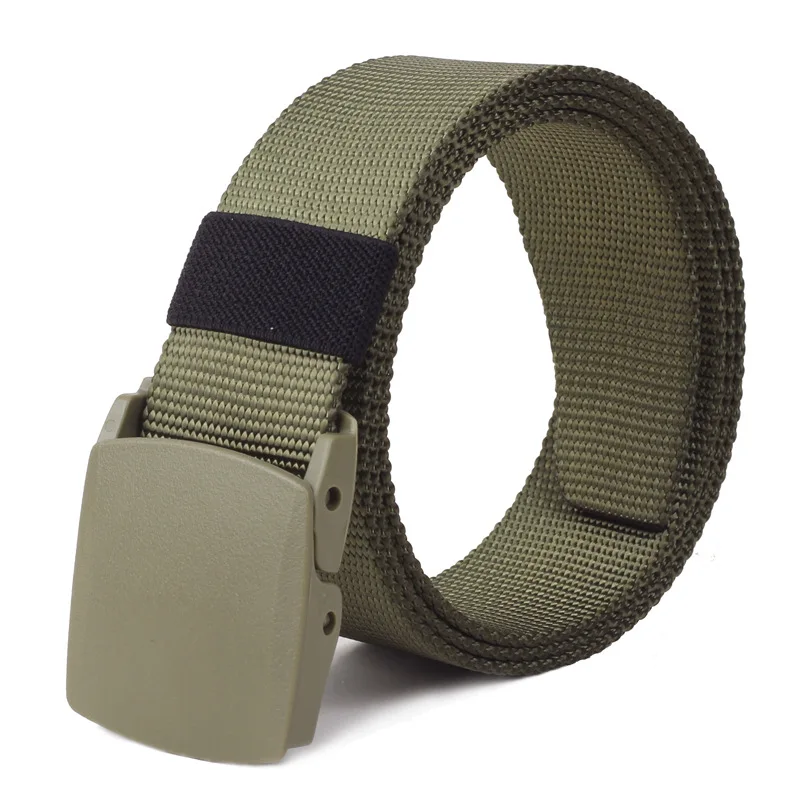 2016123 unisex travel Prevent allergy non metal polyformaldehyde belt no need airport take off camo REAL nylon 130cm | Аксессуары для
