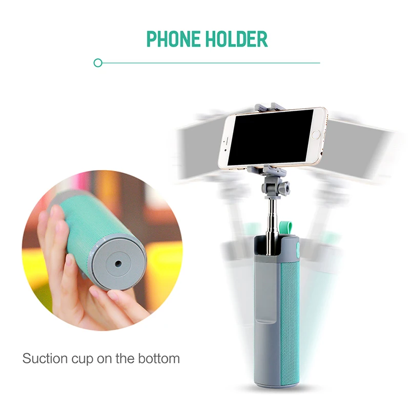 Беспроводной Bluetooth динамик рок селфи палка держатель телефона Подставка для iPhone