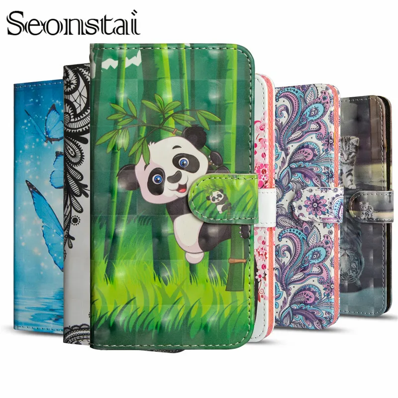 

Flip Leather Case sFor Funda Samsung Galaxy J3 2017 J5 J7 case For Coque Samsung S9 S8 Plus Cover 3D Panda Wallet Case for Note9