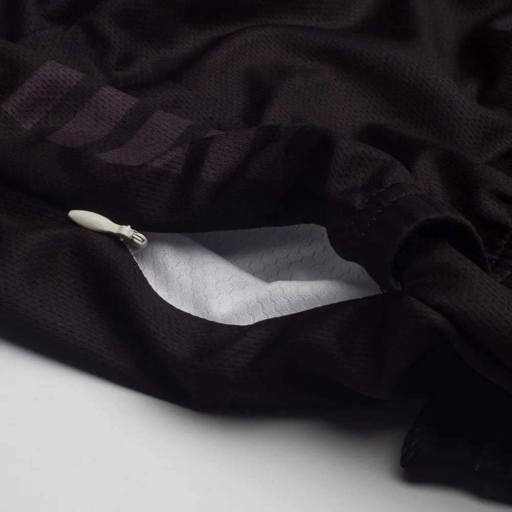 Классическая черная итальянская мужская велосипедная рубашка с коротким