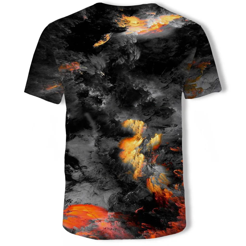 Мужская футболка с короткими рукавами camiseta удобная уличная 3D принтом модная для