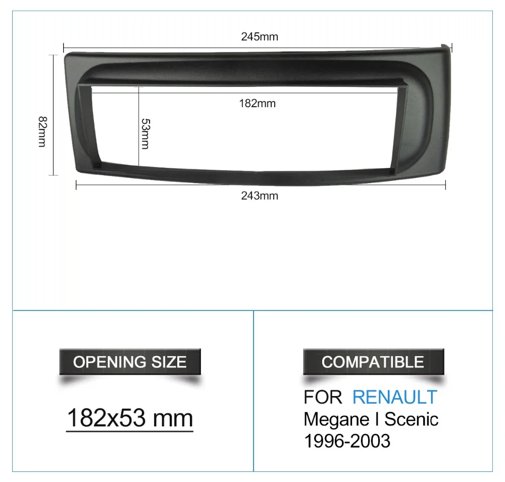 1 Din радио фасции для Renault Megane I Scenic 1996-2003 CD gps DVD стерео панель приборная панель Установка отделка комплект рамка