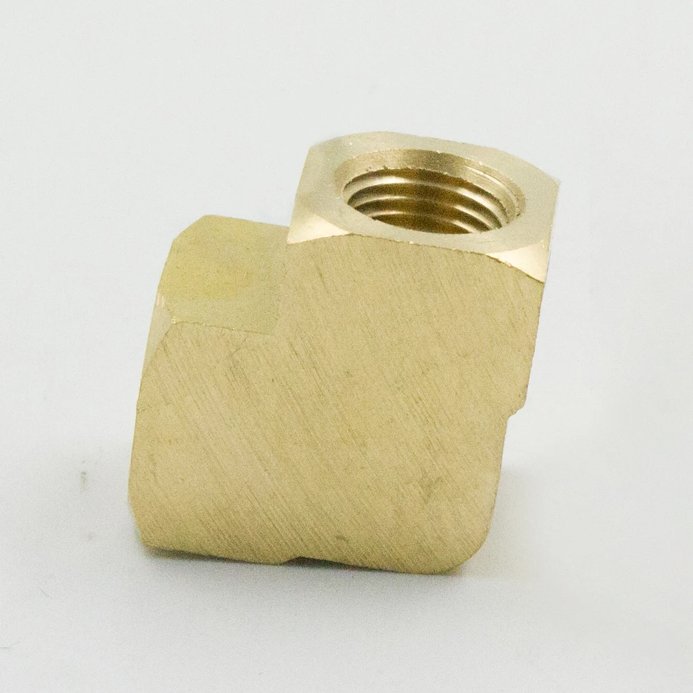 Комплект из 2 латунных фитингов для труб Колено 90 градусов 1/8 дюйма 1/4 3/8 1/2 3/4 NPT