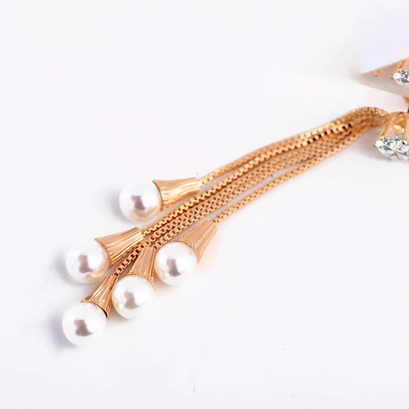 Mother's Day Special Offer Senior Custom Alloy Tassels Drop Earrings Imitation Pearls Fashion Jewelry Shipping Accessory | Украшения и