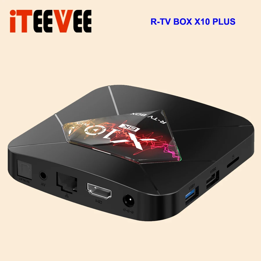 Приставка Смарт-ТВ X10 Plus 3 шт. Android 9 0 Wi-Fi 2 4 ГГц + 32/64 ГБ USB 6K H.265 | Электроника