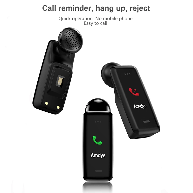 Новый Умный Браслет Bluetooth-гарнитура наушники с ремешком водонепроницаемый