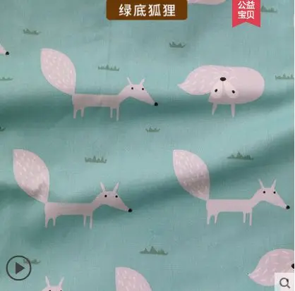 19 Печатный мультфильм саржа хлопчатобумажная ткань для DIY куклы пэчворк или детская одежда постельные принадлежности ткань различных размеров TJ8691 - Цвет: 19