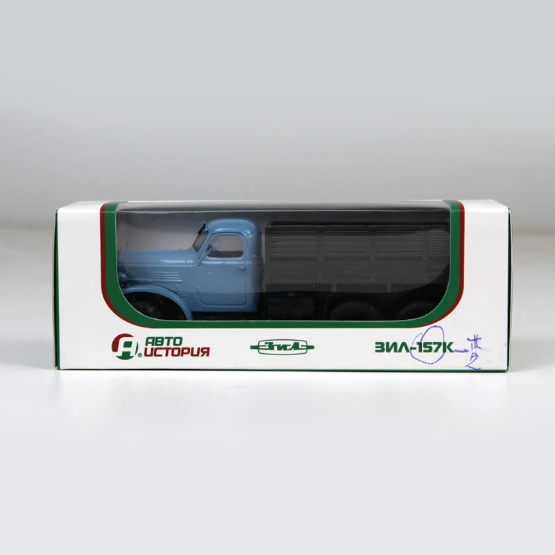 1/43 русская советская модель грузовика, игрушечный автомобиль, синий фургон, литые под давлением автомобили, коллекция автомобилей из сплава, игрушки
