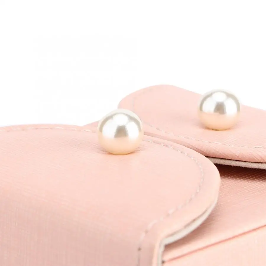 PU Leather Jewelry Storage Box Case Portable Simple Earring Ring Necklace Organizer Gift Display For Jeweler | Украшения и