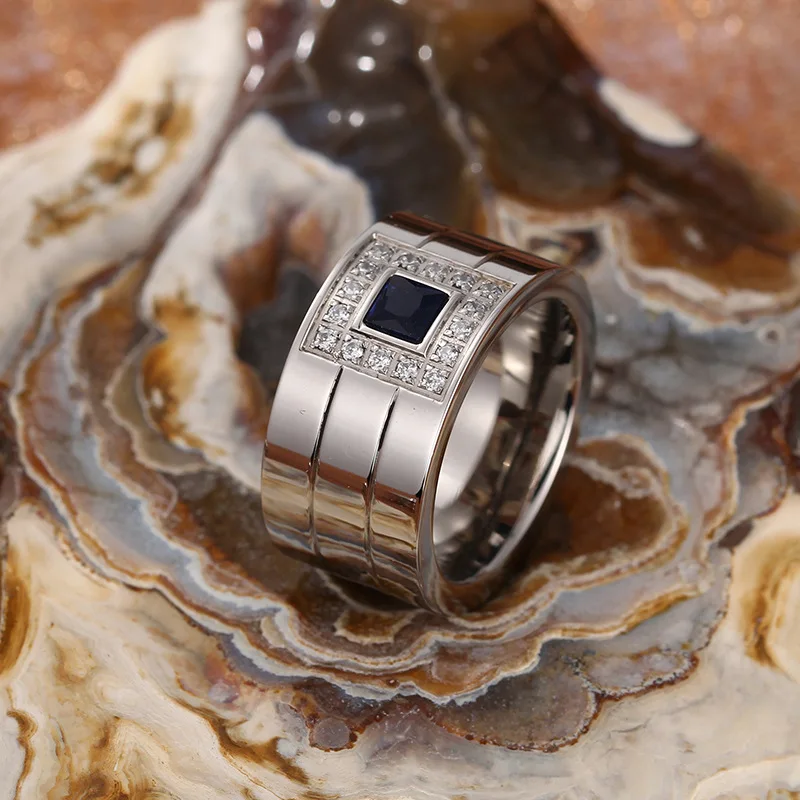 Роскошные брендовые новые мозаичные кольца для мужчин и женщин с фианитом ААА