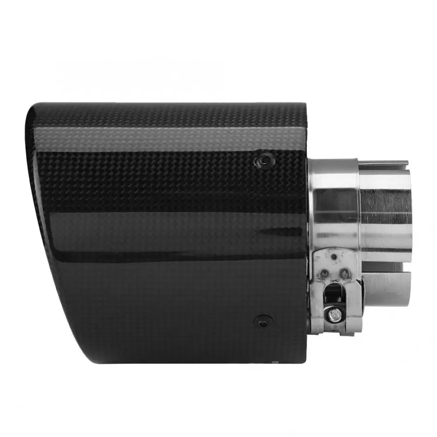 Углеродное волокно стиль автомобиля модифицированный один выход выхлопной