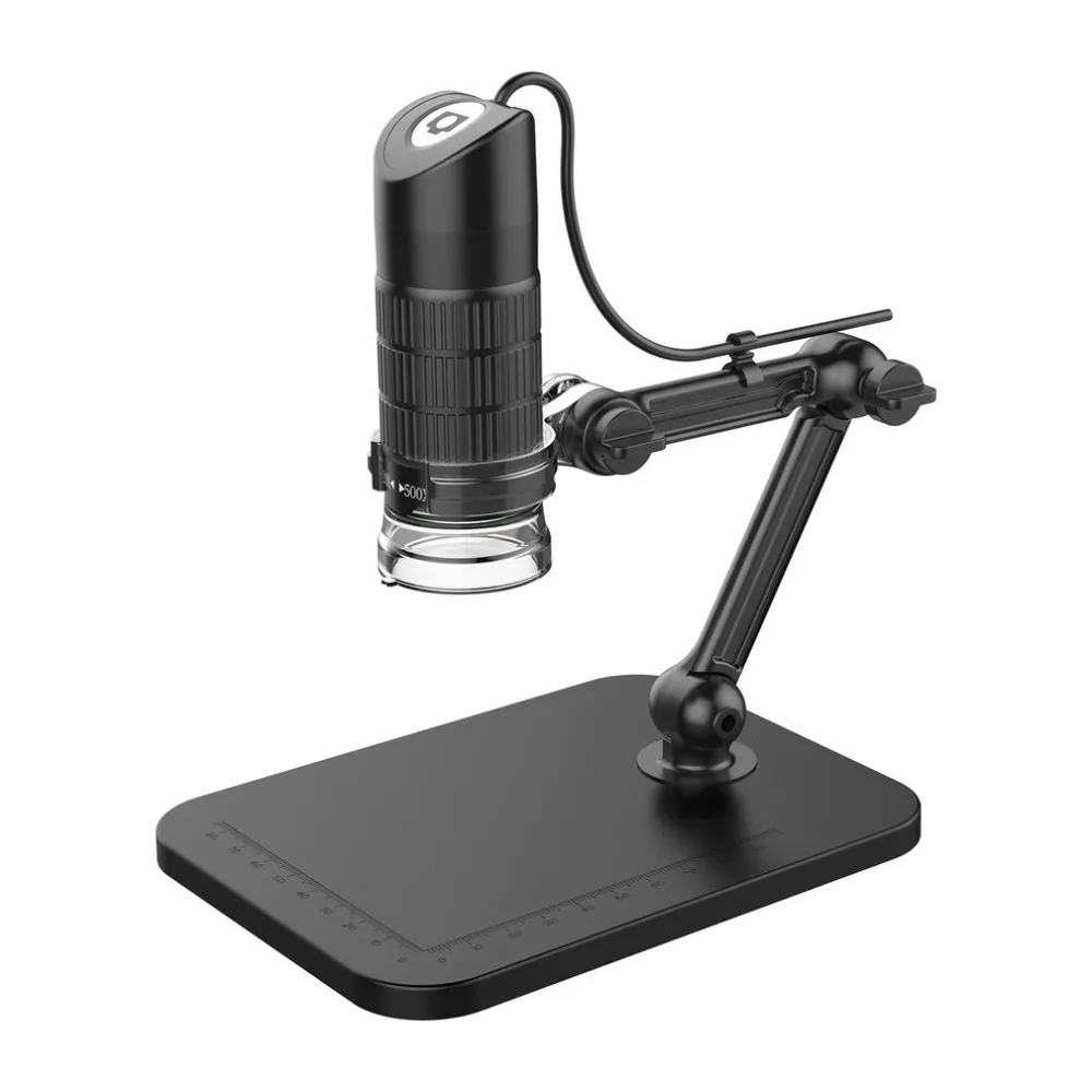 Цифровой USB HD электронный микроскоп экспозиция 500X 800X 1000X с 8 Светодиодная лампа