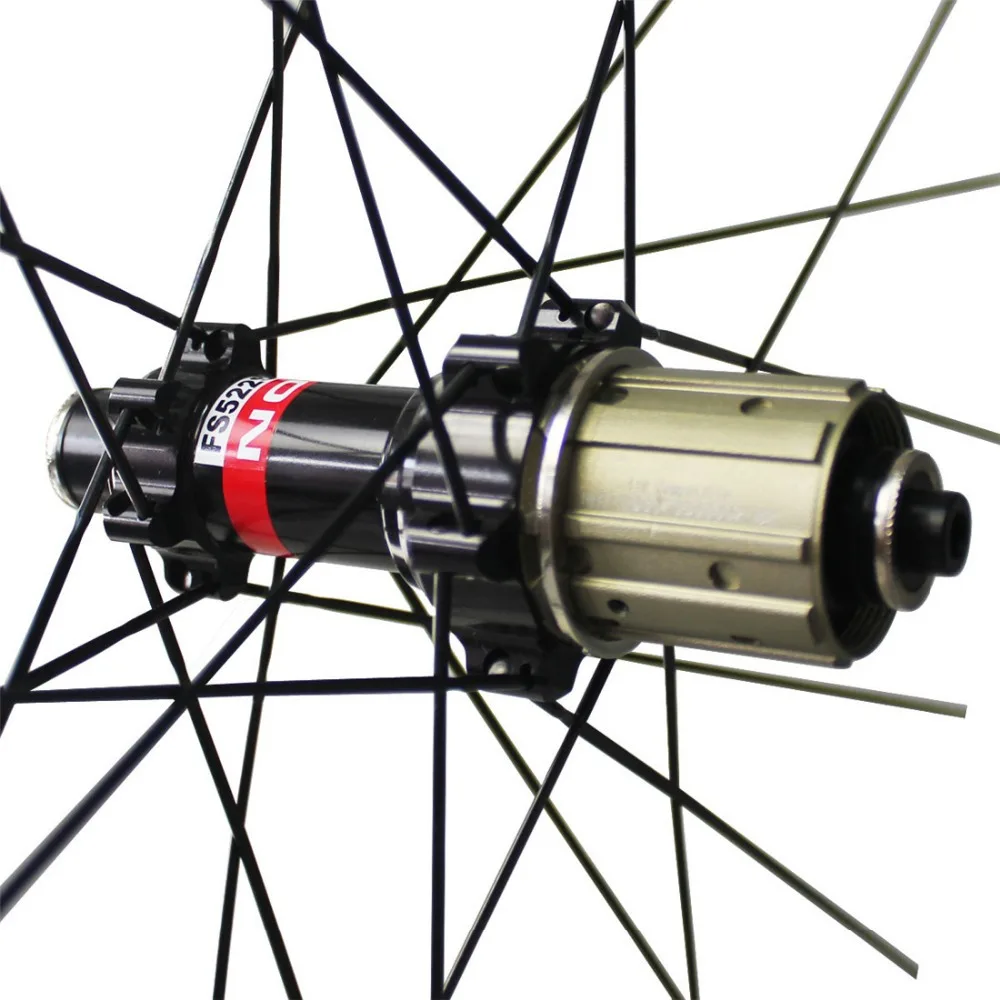 ICAN 700C carbon wheels 38mm clincher 23mm width road bike wheelset novat ec hubs with Sap im spokes basalt brake surface | Спорт и