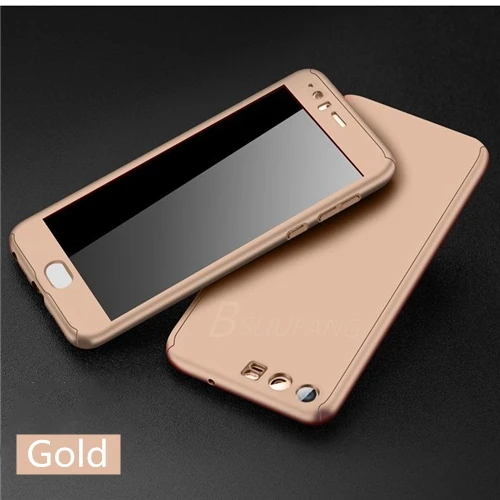 Gold 360 градусов полное покрытие чехол для Huawei P8 Lite P9 P10 P20 Lite Pro Nova 3 3i для НУА Вэй слава 6X7X8 9 Коврики 10 20 Lite Pro Чехол для телефона чехол s - Цвет: Gold