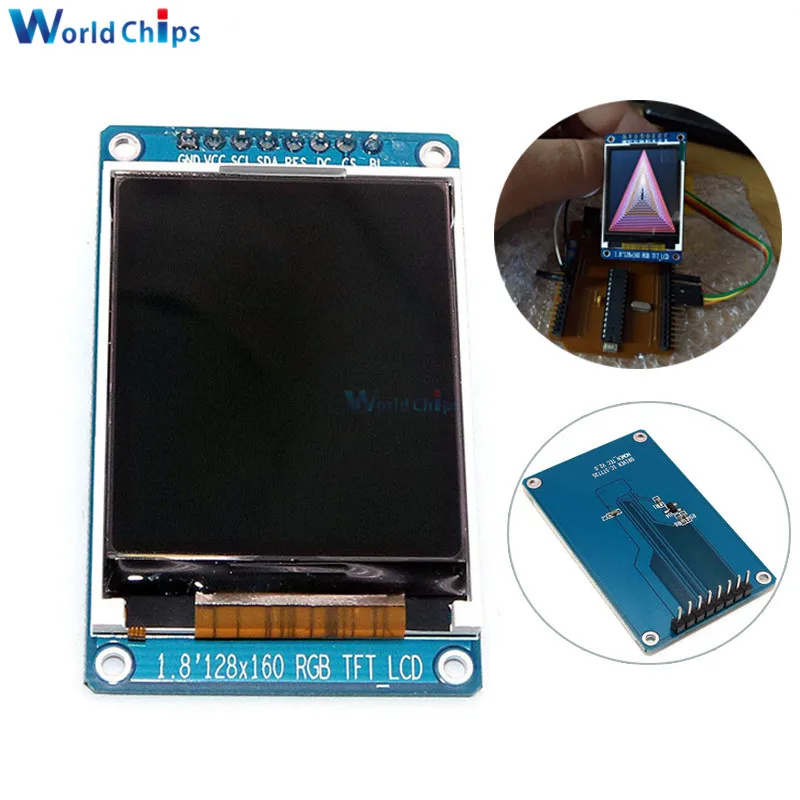1," дюймовый полноцветный 128x160 SPI полный цветной ЖК-дисплей на основе тонкоплёночной технологии модуль ST7735S 3,3 В заменить OLED источник питания для Arduino DIY KIT