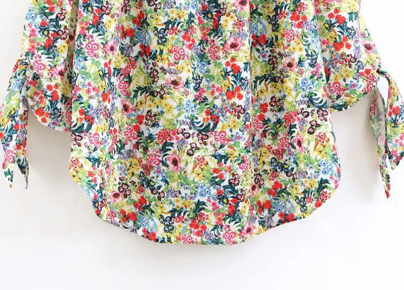 

2021 Spring Blouses Women's New Slash Neck Printing Shirts Long Sleeve Sweet Blouses Floral Cute Summer Tops Fashion Blouse