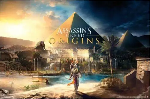 ASSASSINS CREED origin видеоигра SILK постер декоративная стена paint 24x36 дюймов|Рисование и