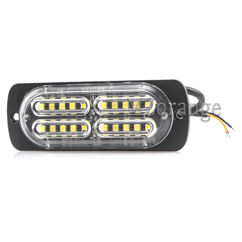 1/2Pcs Ultra-thin 20 LED High Power Strobe fso Warning Light 12V-24V Auto Car Truck SUV Emergency Flashing | Автомобили и