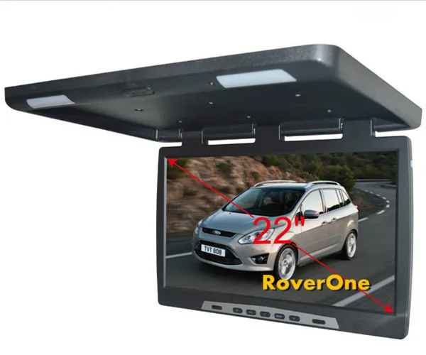22 дюйма Automotivo tv Автомобильный откидной накладной TFT lcd монитор Автобус HD AD крепление на крышу плеер для каретного грузовика с высоким разрешением
