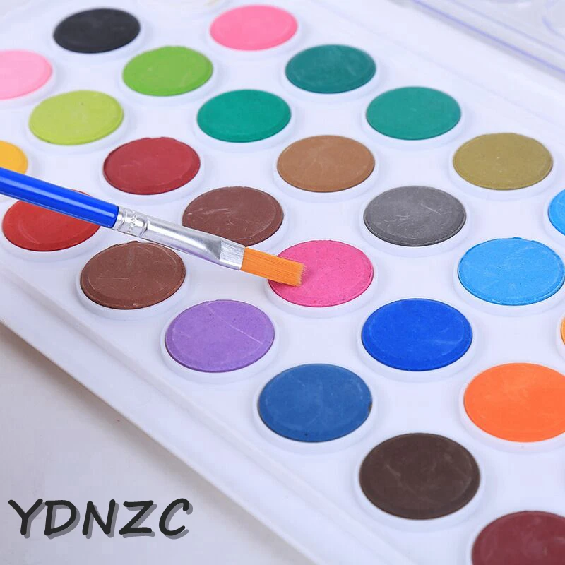 YDNZC Профессиональный превосходный портативный однотонный набор акварельных
