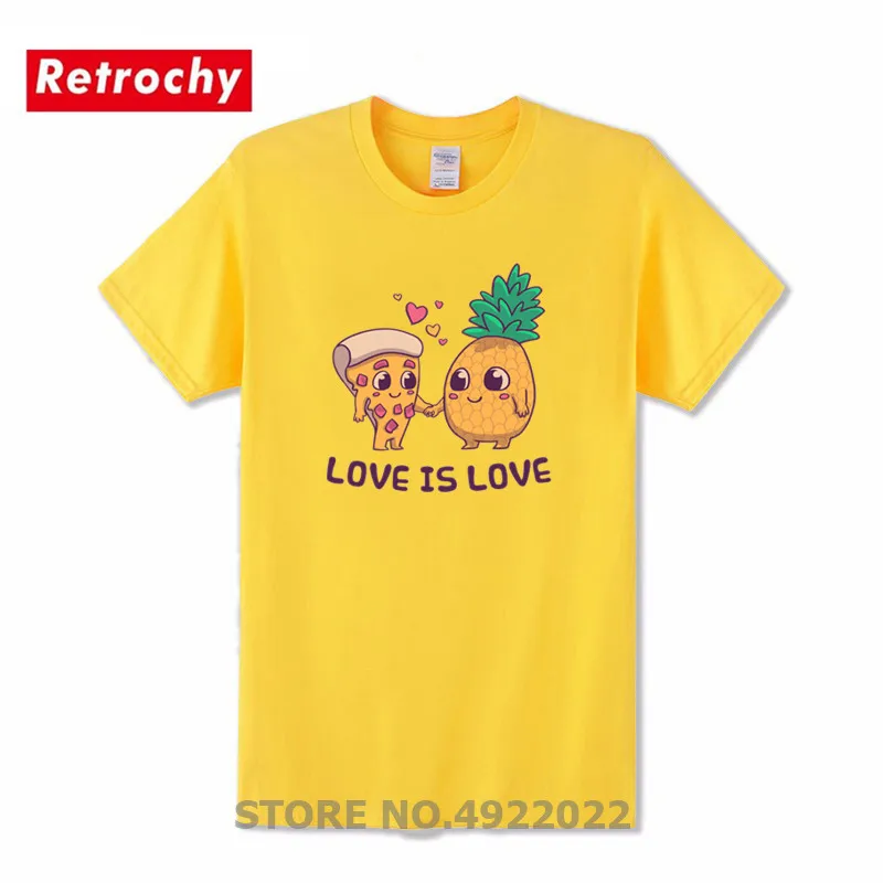 Фото Новейшая забавная Футболка с принтом ананаса и пиццы модная мультяшная футболка