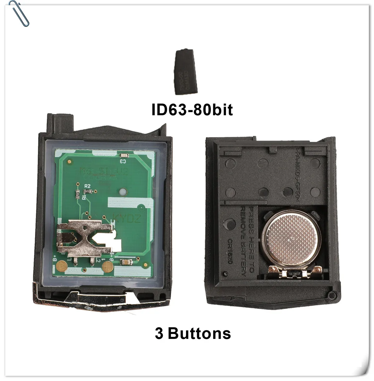 jingyuqin 3/4 Buttons Remote Folding Car Key 315Mhz For Mazda 3 5 6 CX-7 CX-9 MX-5 Miata BGBX1T478SKE125-01 4D63 Chip Fob