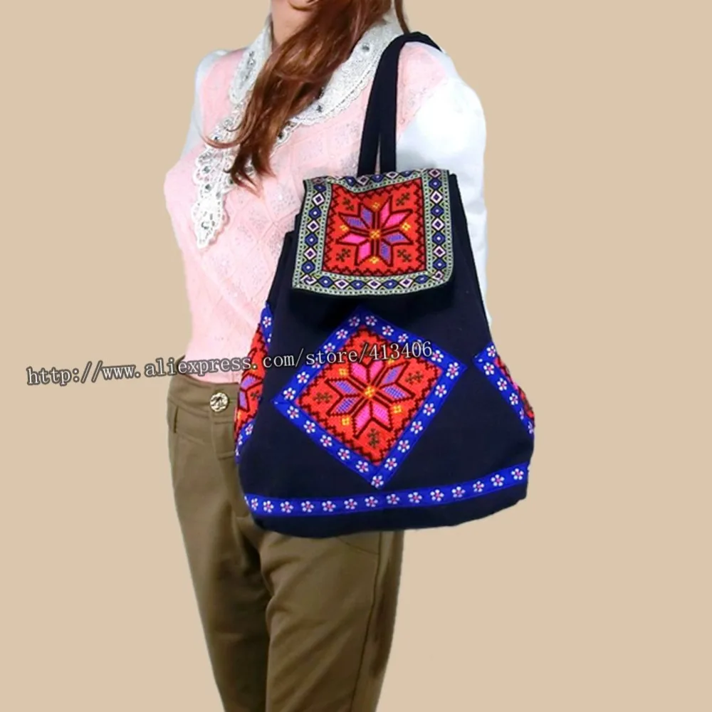 

Tribal Vintage Hmong Thai Indian Ethnic Boho rucksack Boho hippie ethnic bag, backpack bag SYS-020